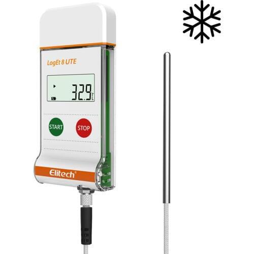 Elitech LogEt 8 UTE Temperature Data Logger Reusable Vaccine Recorder Ultra Low Temperature Recorder -320.8 to 302℉ PDF Report