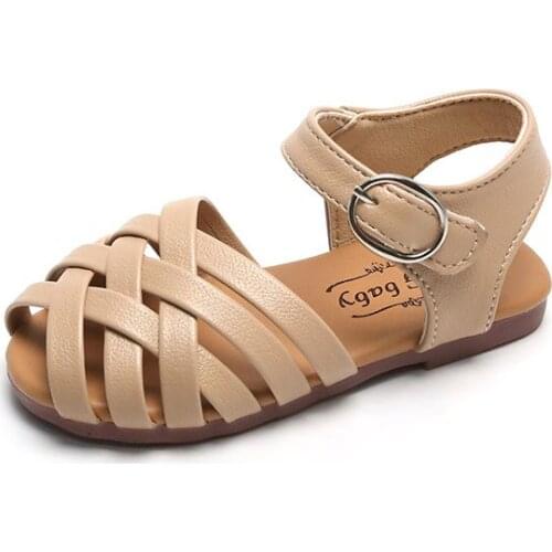 Sandals Little Girls Soft Sole Woven Open Toe Non-slip Sandals Princess Shoes Little Girl Shoes Toddler Girl Sandals