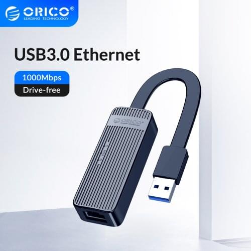 ORICO USB3.0 Network Card Adapter Mini USB2.0 Gigabit Ethernet to USB RJ45 Lan Driver-Free For Windows XP Xiaomi