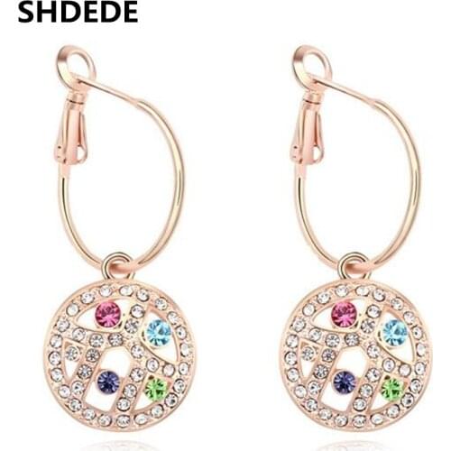 SHDEDE Women's Gold Earrings