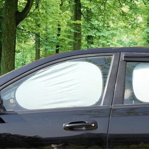 6Pcs Car Window Sunshade Visor Windshield Cover Universal Foldable Silver Color Sun Shade Car Accessories for Automotive