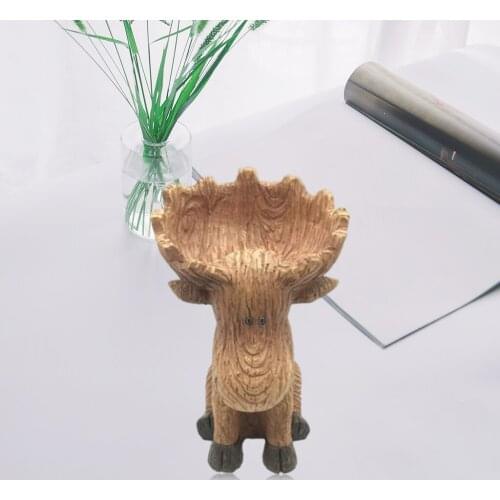 Deer Statue Room Figurine Puppy Storage Box Animals Sculpture Home Decor