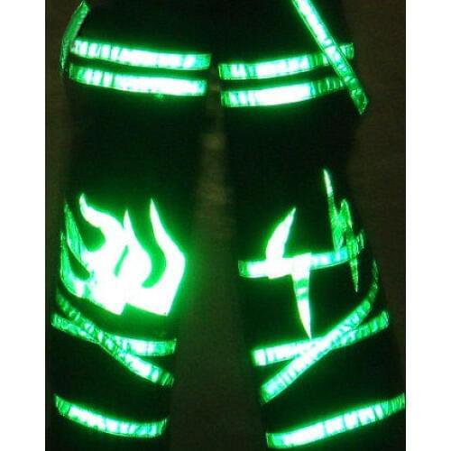 4 Colors In Shuffle Dance Pants Raver Ore Techno Hardstyle Tanz Hose Fluoreszierend DJ Melbourne Trousers For Women Men