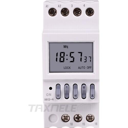 Din Rail Timer Switch School Bell Controller Digital Weekly Programmable Electronic Time Switch 220V Auto Bell Ring Timer