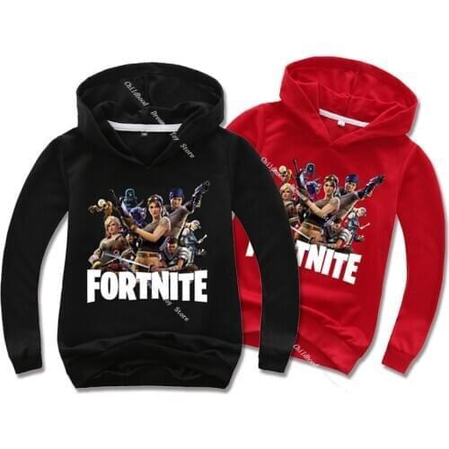 Fornite Battle Royale Game Pattern Hoodies Anime Streetwear Children Boy Cartoon Anime Figure Clothing Tops Spring Clothes 2021