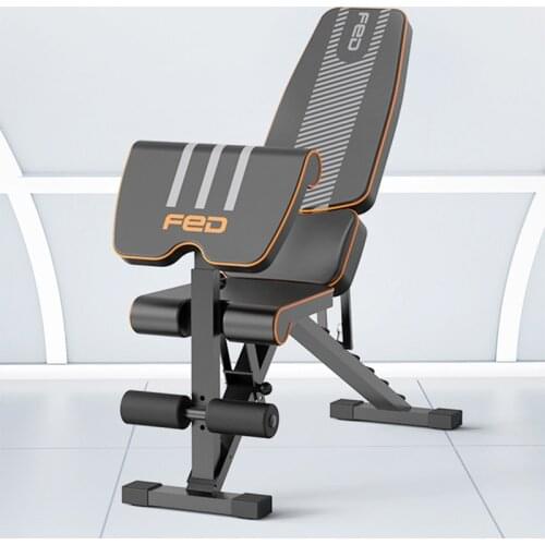 Gym Bench 6 In 1 Multifunctional Supine Board Foldable Abdominal Machine Bodybuilding Home Fitness Equipment Exercise Training