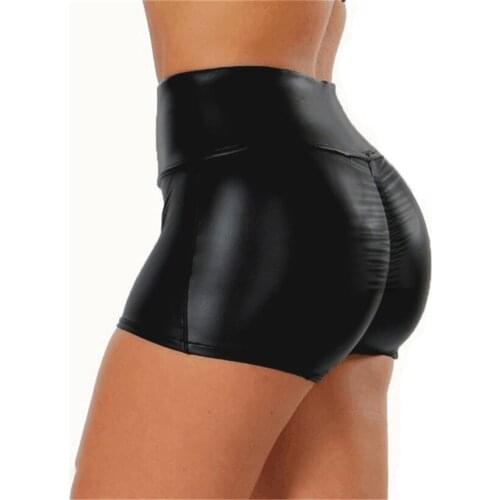 YINGAICONG Women's Leather Shorts