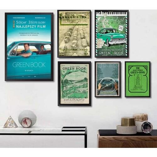Green Book Wall Stickers Home Decoration High Quality Prints White Coated Paper home art Brand Gift 42*30cm