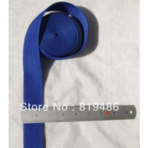 1.5 inch 5 yards dark blue nylon heavy and strong webbing ribbon for bags and accessories belts