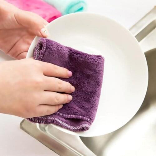 1pc Super Absorbent Microfiber Dish Cloth High-efficiency Tableware Household Cleaning Towel Tools Gadgets Kitchen Accessories