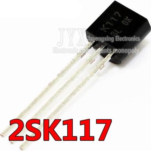 10PCS 2SK117 TO-92 K117 JFET Low Noise Audio Amp 1.0dB -30V VGS New original fast delivery