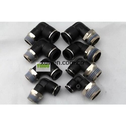 High quality 10pcs PL6-M5 5mm to M5 Pneumatic Connectors fittings Quick push in fittings