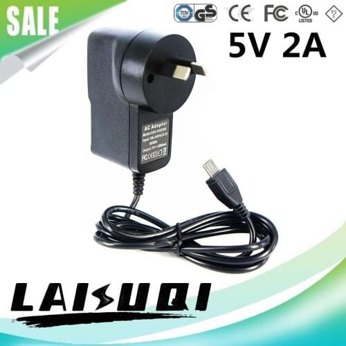 10pcs 5v 2a Micro Usb Ac/dc Power Adapter AU Plug Charger Supply 5v2a For Raspberry Pi Zero Tablet Pc Other LAISUQI
