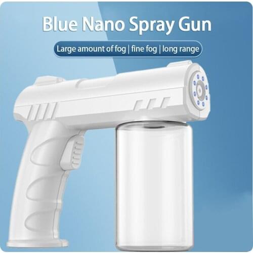 280ml Wireless Blue Light Nano Steam Atomizer Fogger Disinfection Water Sprayer Machine Steam Spray Guns USB Charging Garden
