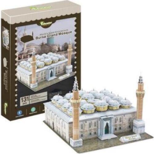 Bursa Grans Mosque Learning 3D Paper DIY Jigsaw 3400 Puzzle Model Educational Toy Kits Children Gift Toy