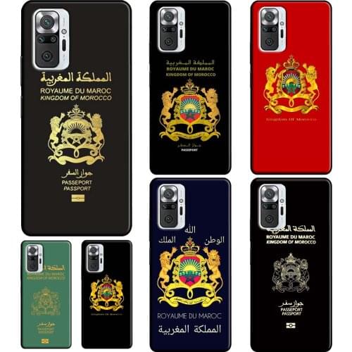 Morocco Flag Coat Of Arms For Xiaomi Redmi Note 10 Pro 8 8T 9S Note 9 Pro Soft Case For Redmi 9T 9A 9C K40 Cover