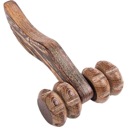 Wooden Hand Held Massager,Massage Tools,Back Massager Roller,Yoga Round Massage Stick,Used To Relieve Muscle Soreness