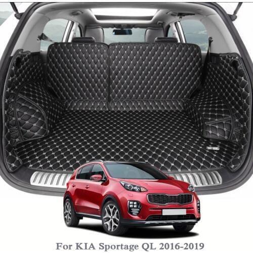 For Kia Sportage QL 2016-2019 Car Boot Mat Rear Trunk Liner Cargo Floor Carpet Tray Protector Internal Accessories Mats