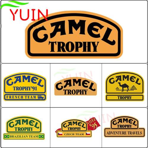 Personality Car Sticker Motorcycle Decals Camel Trophy Graphics PVC Decorative Accessories Waterproof Sunscreen Decal 13*7cm