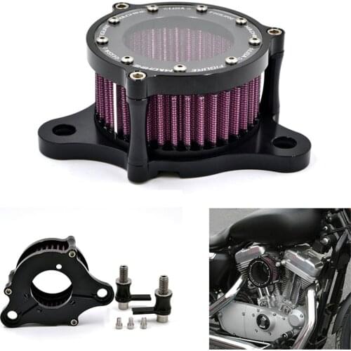 Motorcycle Air Filter Air Cleaner Kit CNC Intake System For Harley Davidson Sportster XL 883 XL1200 48 2004 2005 2006-2016