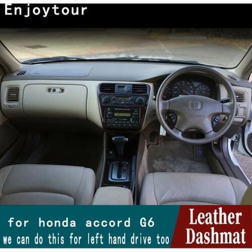 For Hond accord g6 1997 1998 1999 2000 2001 Leather Dashmat Dashboard Cover Pad Dash Mat Carpet Car Styling Accessories RHD