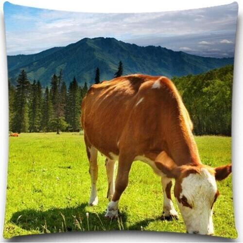 Square Animals Cow Chick Cushion Cover Soft Material For Kids Baby Girl Boy Bedroom sofa car Decor Drop 5 size 9 style