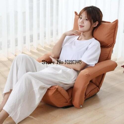 Lazy Sofa Tatami Seat Folding Bed Computer Bedroom Single Small Sofa Breastfeeding Bay Window Back Chair