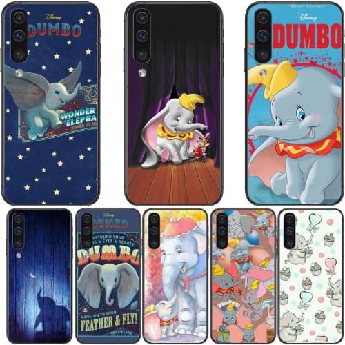 Flying Elephant Dumbo Big Ear Phone cover hull For SamSung Galaxy S 8 9 10 20 S21 S30 Plus Edge E S20 fe 5G Lite Ultra black so