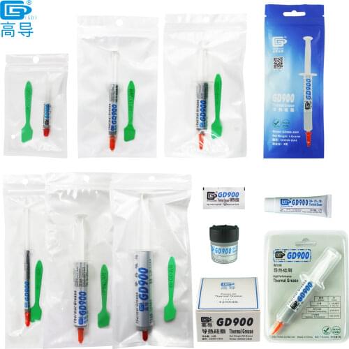 Net Weight 0.5/1/3/4/7/15/30 Grams GD900 Thermal Conductive Grease Paste Plaster Heat Sink Compound for CPU MB BAS BR CN ST CB