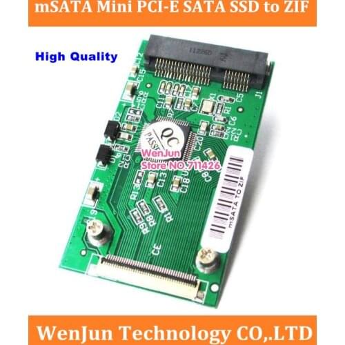 NEW JM20330 50mm Full-Height mSATA Mini PCI-E SATA SSD to ZIF CE 1.8" 1.8 inch 40 Pin Adapter Converter 10pcs/lot