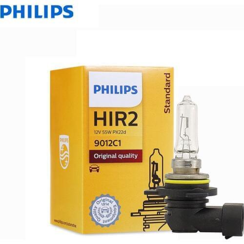 Philips Vision H1R2 9012 12V 55W PX22d 9012C1 +30% Bright Original Light Car Halogen Headlight Standard Auto Lamp (Single)