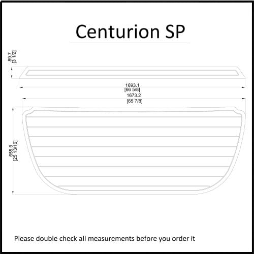 Centurion SP Swim Platform Pads Boat EVA Teak Decking 1/4" 6mm