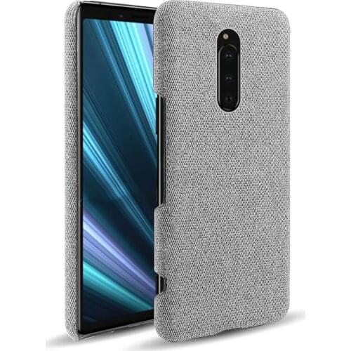 Cloth Cases for Sony Xperia 1 Case Slim Retro Cloth Hard Phone Cover for sony Xperia 1 Xperia1 XZ4 XperiaXZ4 Coque Funda Capa
