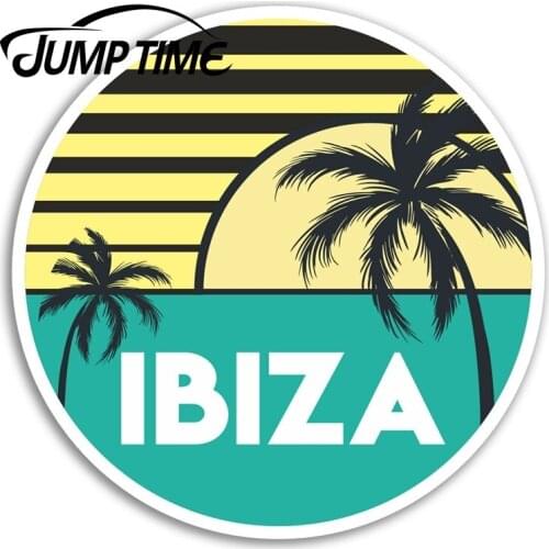 Jump Time Ibiza Vinyl Stickers Spain Cool Travel Sticker Laptop Luggage Waterproof Car Decal Window Bumper Auto Accessories