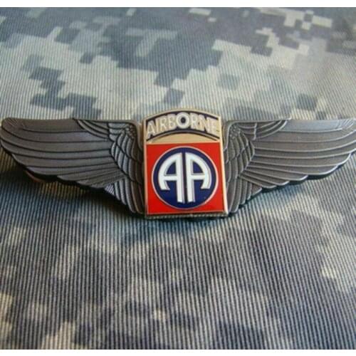 WW2 US Army 82nd Airborne Division Military Pilot Wing Badge Insignia Metal Pin Military Store