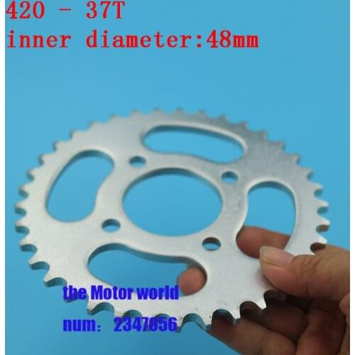 420-37T Tooth 48mm Rear Chain Sprocket For 110cc 125cc Chinese ATV Quad Pit Dirt Bike Motorcycle