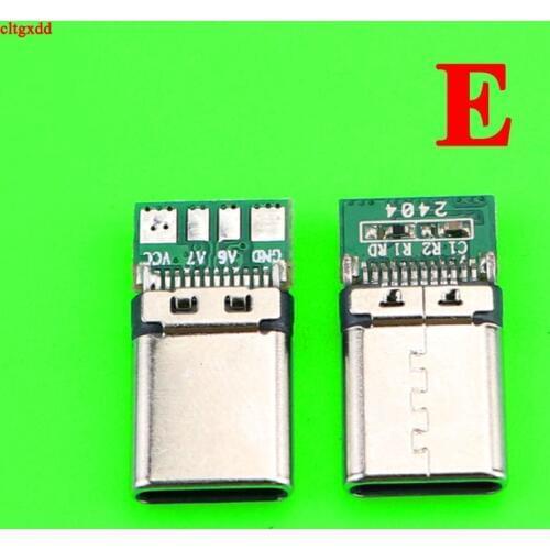 10pcs/Lot Micro USB JACK Type-C 12PIN fast charging male Connector For Mobile Phone Micro USB Jack Connector Charging Socket