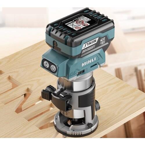 18V Lithium Battery Trimming Machine Brushless Charging Multifunctional Wood Board Slotting Tool Engraving Machine