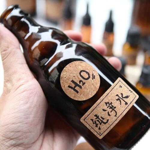 3 Sheets Labels Waterproof Wood Packaging Sealing Album Solid Color Sticker Decorative Films