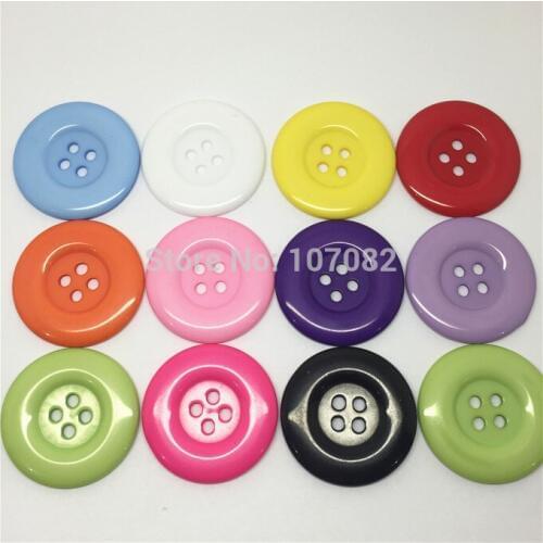 50pcs Assorted 38mm Large Resin Buttons Sewing Coat Sweater Button Garment Accessories Scrapbooking Cardmaking