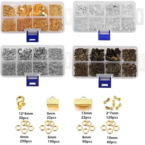 820Pcs/set 5Color Jewelry Making Set Jump Rings Lobster Clasp For DIY Accessories Bracelet Necklace Jewelry Making Kit Supplies