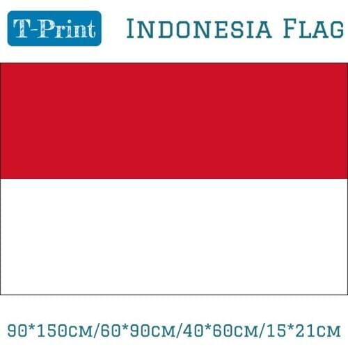 90*150cm/60*90cm/40*60cm/15*21cm Indonesia Flag Indoor Outdoor 3*5FT Festival Home Decoration For National Day