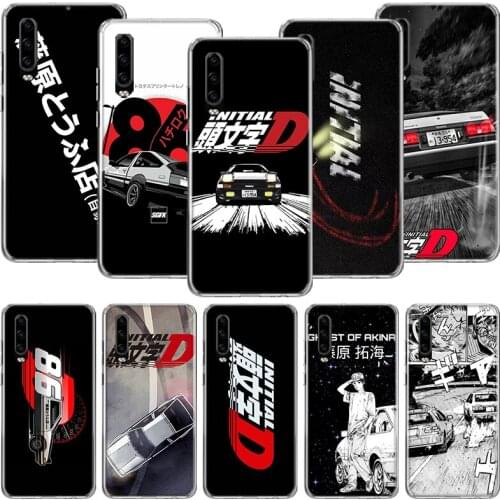 Amine Intital D AE86 Car Phone Case For Huawei P30 P40 P20 P10 Mate 20 10 30 Lite Pro P Smart Z Plus Printing Cover Coque Shell