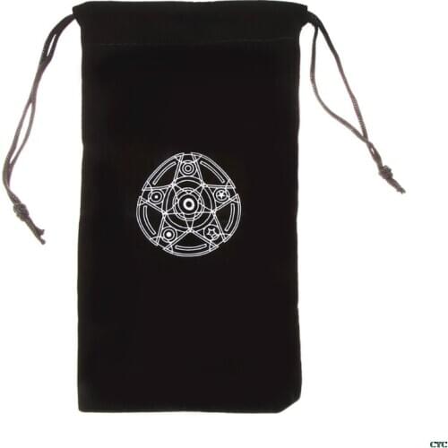 Velvet Pentagram Tarot Card Storage Bag Toy Jewelry Home Mini Drawstring Package Board Game Tarot Storage Bag