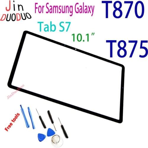 10.1'' Screen For Samsung Galaxy Tab S7 T870 T875 Front Glass Panel Touch Screen Replacement Parts