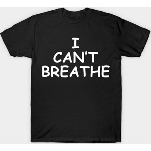 Bryant T-shirt I Can't Breathe Print Tee 2021 New Arrival Men Women Short-sleeved O-neck Cotton Tops Bryant Fans Gift Streetwear