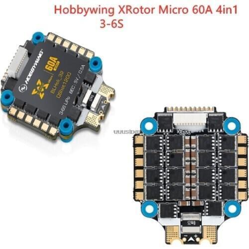 Hobbywing XRotor Micro 60A 4in1 BLHeli32 3-6S ESC for FPV RC Racing Drone Quadcopter DIY Multicopter 30.5*30.5