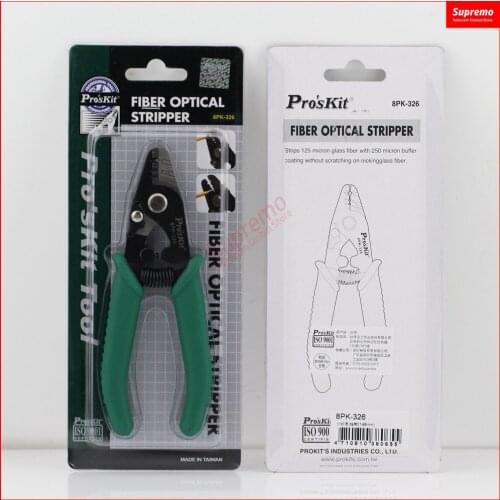 Proskit 8PK-326 clamp Fiber stripping pliers 8PK-326 Tri-Hole Fiber Optic Stripper 8PK-326 FTTH FIber Wire stripper