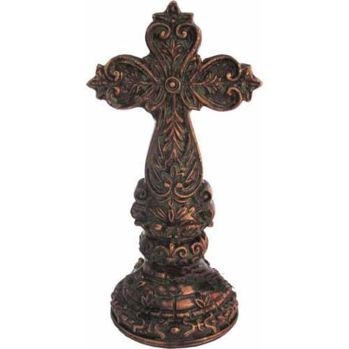 Christian Cross Jesus Family Decoration Resin Crafts Holiday Gift Cross Creative Sacred Lord Sacred Garden Decoration