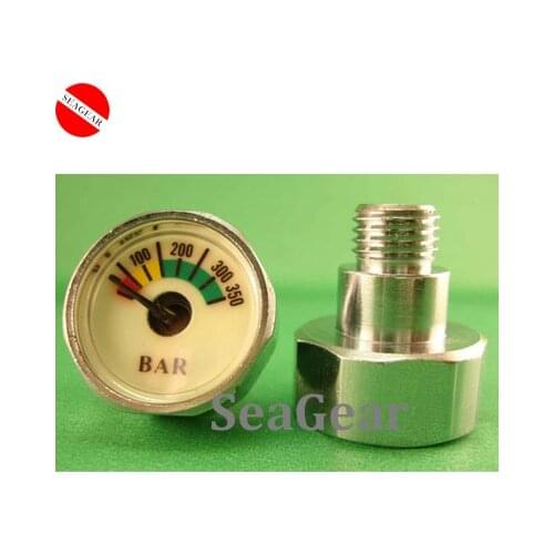 Gauge Scuba diving SPG Mini pony bottle high pressure gauge 350 BAR 7/16'' threading